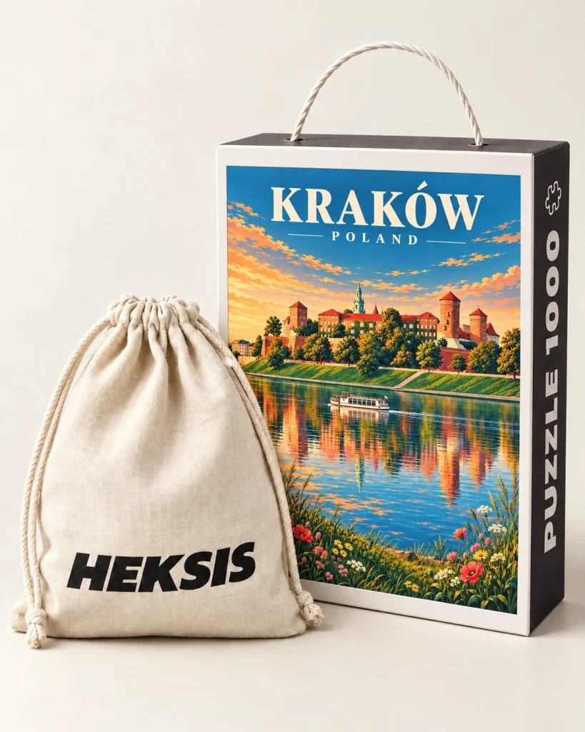 Krakau — Heksis-Puzzlebox mit Baumwollbeutel