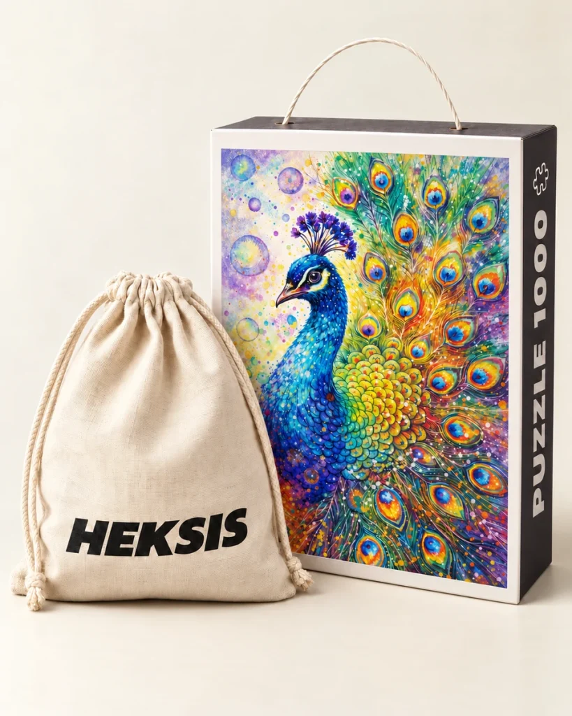 Iris — Heksis-Puzzlebox mit Baumwollbeutel