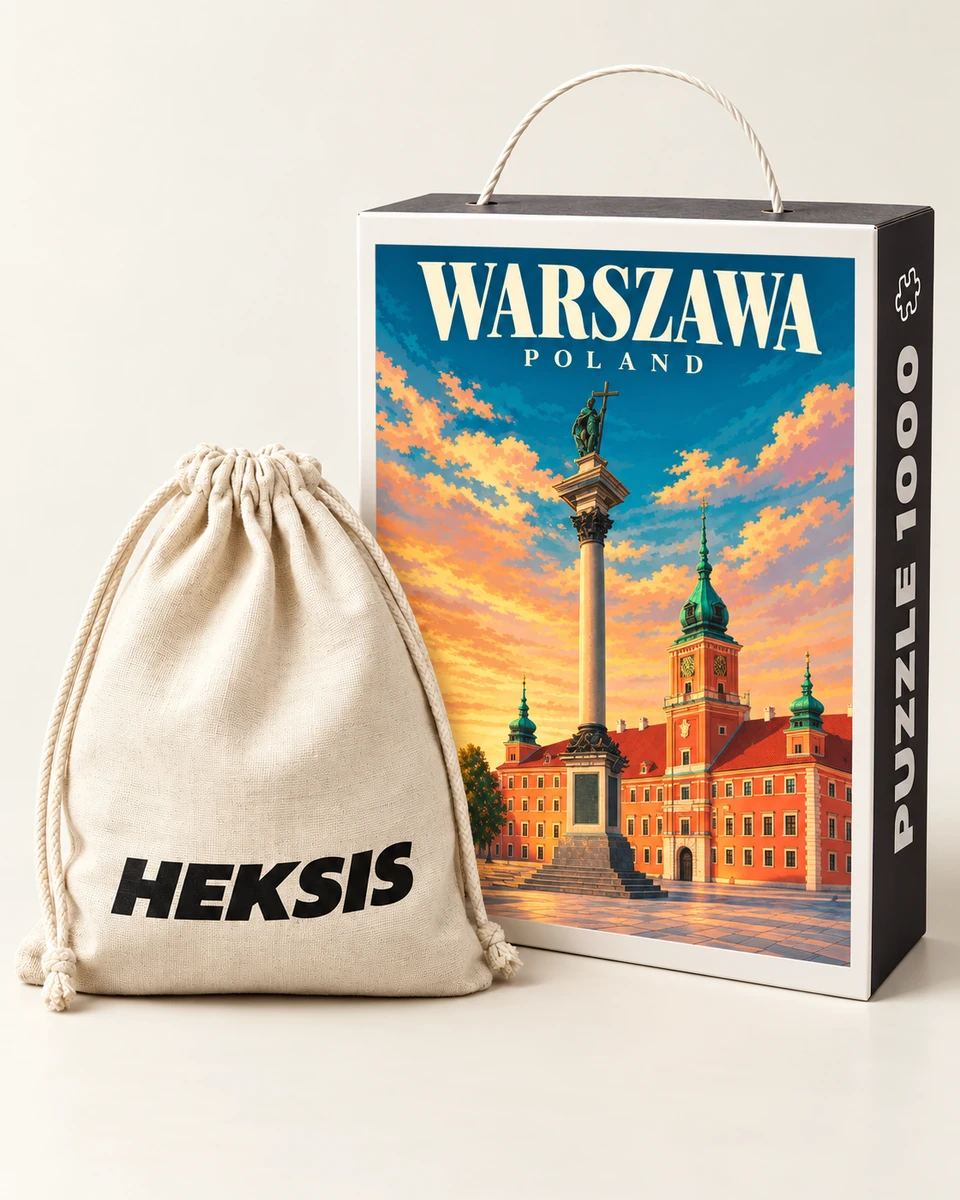 Warschau — Heksis-Puzzlebox mit Baumwollbeutel